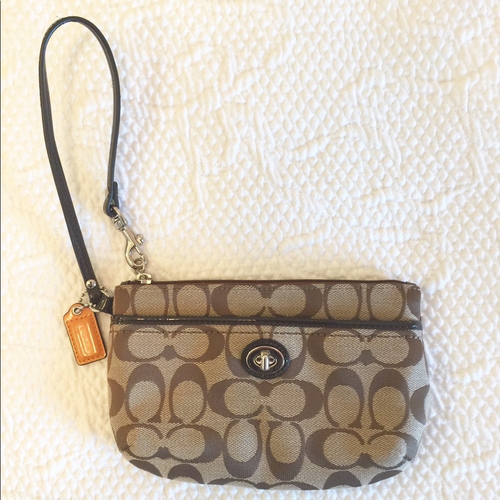 Coach mini bag wristlet